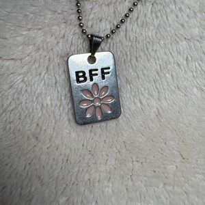 Ardene silver bff necklace